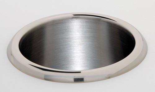 Bobrick B529 Countertop Mounted Circular Waste Chute, Bright Polished Stainless Steel