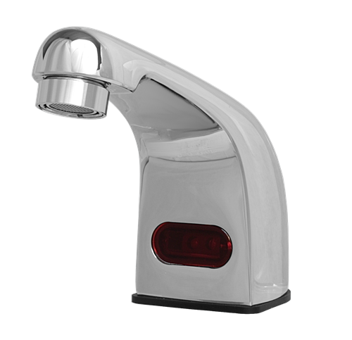 Hydrotek H-2603C-LR Lavatory Automatic Faucet, Non-mixing, AC Powered, ACCU-SENSE Adjustable Sensor Eyes, ADA Compliant
