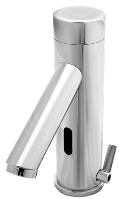 Hydrotek H-7000EM-LR Lavatory Automatic Sensor Faucet, AC Powered, Above-Deck Components, Hot Cold Mixing, Vandal Resistant, ADA Compliant