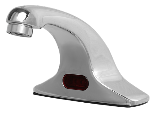 Hydrotek HB-1000C-LR Lavatory Automatic Sensor Faucet, 4" Center-Set, Non-mixing, ADA Compliant, Battery Powered, Vandal Resistant