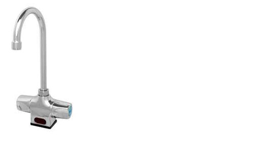 Hydrotek HB-4000C-SD Gooseneck Automatic Faucet, Scrub Sink Version, Mixing & Manual On/Off, Battery Powered, Vandal Resistant, ADA Compliant (DISCONTINUED, NOT AVAILABLE TO ORDER)