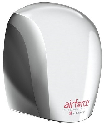 World Dryer J4-970 J4-970 Airforce Hand Dryer by World Dryer, Automatic, Chrome Aluminum, SteriTouch, 208/230 Volts (DISCONTINUED)