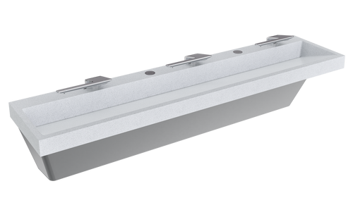 Bayou リバイズド・エディション 3ED Bradley LVQD3 Verge Lavatory/Sink System (Three Station)