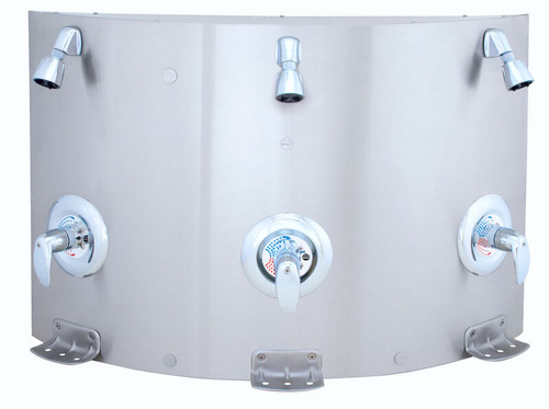 Bradley WS-3W-MT Wall Saver Showers 3 Station