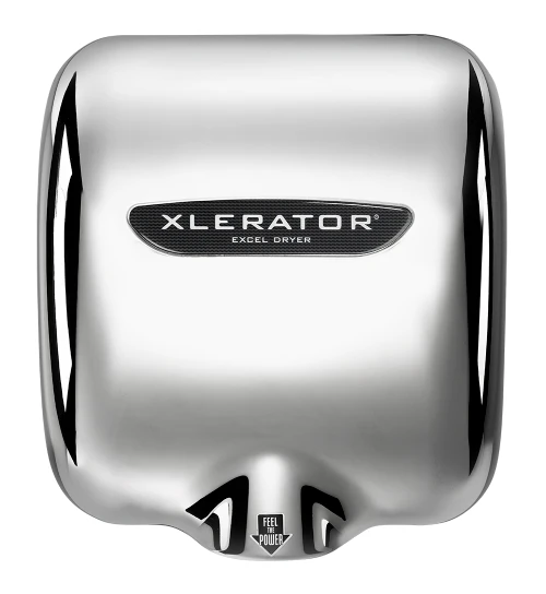 Excel Dryer XLERATOR Hand Dryer XL-C, Zinc Die-Cast Cover - Chrome Plated, Automatic Sensor, Surface Mounted, LEED Credits, GreenSpec Listed, Commercial Hand Dryer
