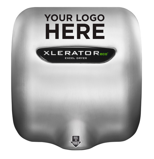 Excel Dryer XLERATOReco XL-SB-SI-ECO Hand Dryer, No Heat, Brushed Stainless Steel, Special Image Cover, Automatic Sensor, Surface Mounted, LEED Credits, GreenSpec Listed, Commercial Hand Dryer, 500 Watts