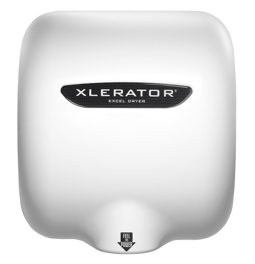 Excel Dryer XLERATOR Hand Dryer XL-W, Zinc Die-Cast Cover - White, Automatic Sensor, Surface Mounted, LEED Credits, GreenSpec Listed, Commercial Hand Dryer
