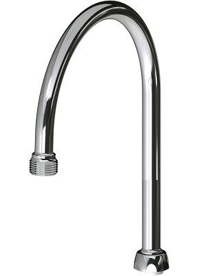 Chicago Faucets GN8AE2JKCP 8 inch Gooseneck Spout
