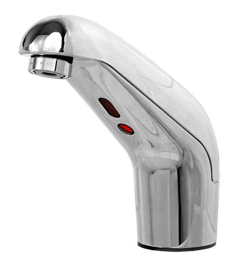 Hydrotek HE-5000E-LR Lavatory Automatic Faucet, Battery Powered with Enduratek, Above-Deck Components, Non-Mixing, ADA Compliant, Vandal Resistant