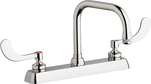 Chicago Faucets W8D-DB6AE1-317ABCP Workboard Sink Faucet