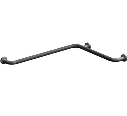 ASI 3774-P Horizontal Grab Bar, 18-1/8" x 33-1/8", Snap Flange, 1-1/4" O.D. Peened, Satin Stainless Steel