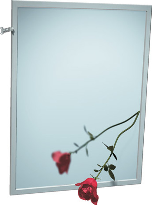 Adjustable Tilt Inter-Lok Frame Plate Glass Mirror, Variable Sizes - 0600-T  Series 