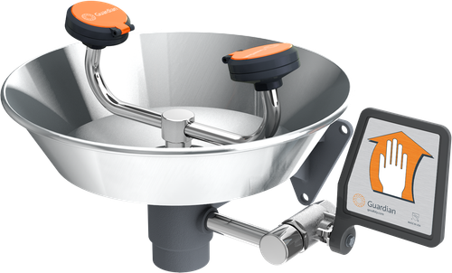 Guardian G1750 Wall Mounted Eye/Face Wash with Stainless Steel Bowl