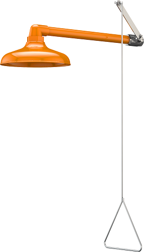 Guardian GBF1643 Barrier-Free Emergency Shower, Horizontally Mounted, ABS Plastic Shower Head