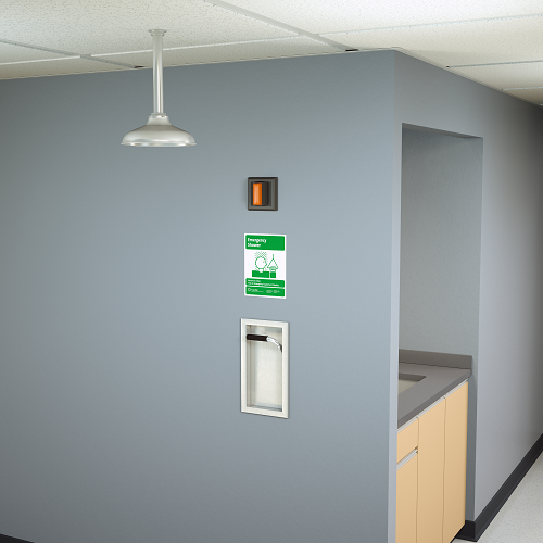 Guardian GBF1670 Recessed Emergency Shower with Exposed Shower Head