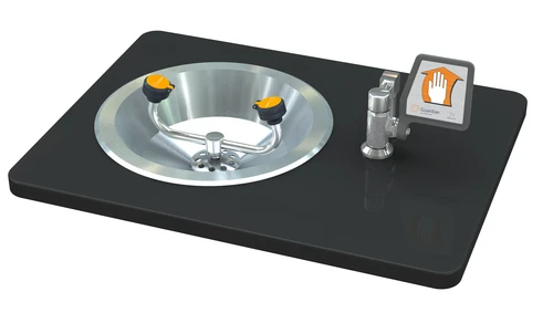 Guardian G1808 Recess Deck Mounted Eyewash with Ball Valve and Flag Handle