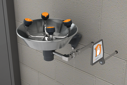 Guardian GFR1724 Freeze-Resistant WideArea™ Eye/Face Wash Wall Mounted Stainless Steel