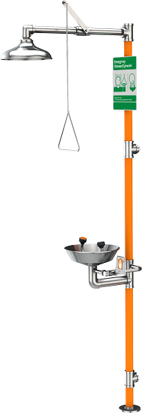 Guardian G1991-316 Safety Station with Eyewash, Type 316 Stainless Steel Construction