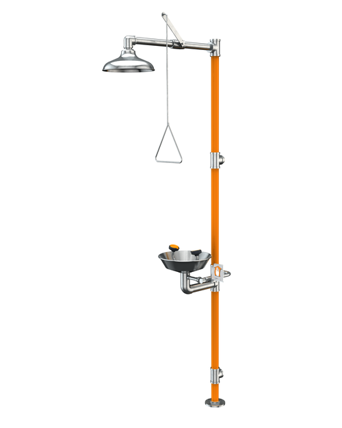 Guardian G1996 Safety Station with WideArea™ Eye/Face Wash, All-Stainless Steel Construction