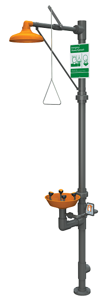 Guardian G1998 WideArea™ Eye/Face Wash Safety Station, All-PVC Construction