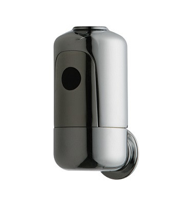 Chicago Faucets 116.692.AB.1T HyTronic Touch Free Programmable Electronic Faucet, Wall Mounted, Dual Supply, Concealed Internal Temperature Control Mixer, Integrated Emergency Backup Power System (EBPS), AC Powered, Less Spout