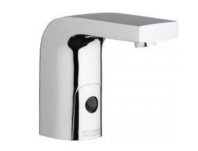 Chicago Faucets 116.714.AB.1T HyTronic Edge Touch Free Programmable Electronic Faucet, Dual Supply, 0.5 GPM, Concealed Internal Temperature Control Mixer, Battery Operated
