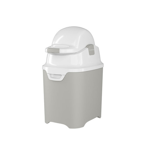 Foundations 9610057 Mini Diaper Pail, 21 inch, Gray