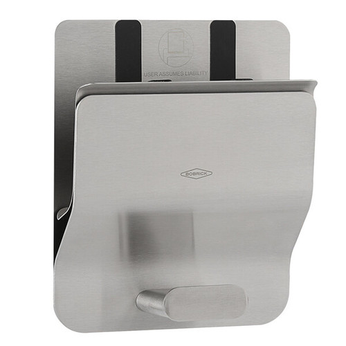 Bobrick B-635 Klutch Mobile Device Holder, Surface Mounted, Stainless Steel