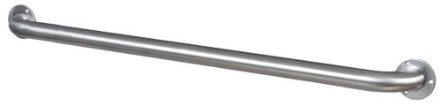 Gamco 150EX36 Straight Grab Bar with Exposed Flange, 1-1/2 Inch Diameter, Stainless Steel with Satin Finish, 36 Inch