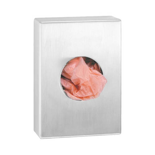 Bobrick B-3541 TrimLineSeries Sanitary Disposal Bag Dispenser, Surface Mounted, Satin Finish