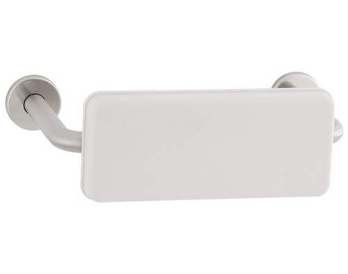 Bobrick B-5892 Grab Bar Rail with Padded Back Bar, Satin Finish with White Polyurethane Foam