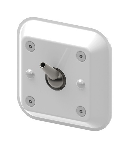 Bobrick B-9884 Auto-Release Clothes or Towel Hook, Ligature Resistant, Surface Mounted, White Powder Coated