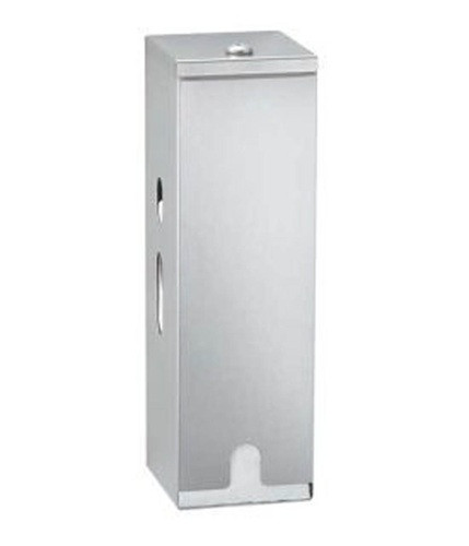 Bobrick B-27313 ClassicSeries Toilet Tissue Dispenser, Surface Mounted, Satin Finish, Three Rolls