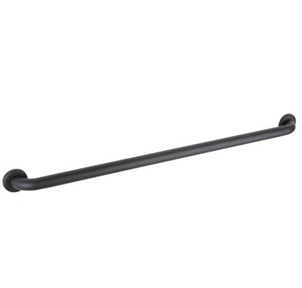 Bobrick B-150CX36.MBLK Straight Grab Bar, Concealed Flange, 36" Length, 1-1/2" Diameter, Matte Black