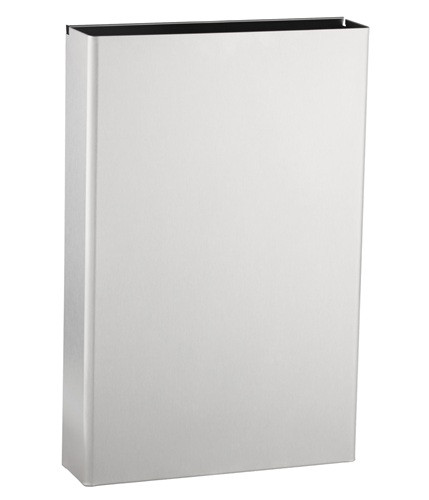 Bobrick B-366-60 Convertible Waste Receptacle, Satin Finish, 6-Gallon