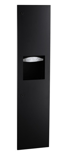 Bobrick B-39003.MBLK Paper Towel Dispenser Waste Receptacle