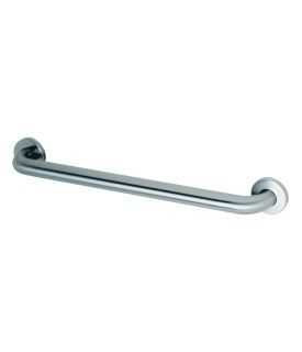 Bobrick B-6806.99x12 Straight Grab Bar, Concealed Mounting with Snap Flange, Peened, Satin Finish Stainless Steel, 12" Length, 1-1/2" Diameter