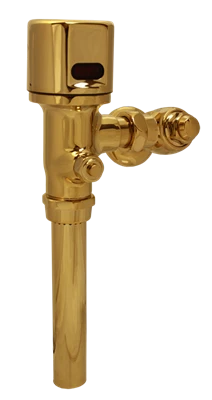 Hydrotek HB8000CPB-A Automatic Battery Operated Flush Valve, 1.6 GPF Closet, 1" Stop and 1-1/2" Top Spud, Polished Brass