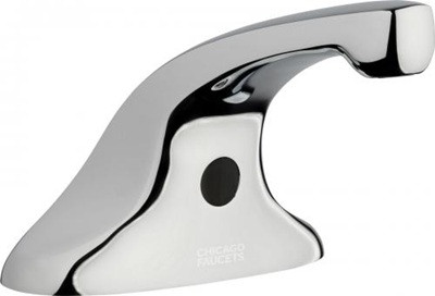 Chicago Faucets EVR-A12D-63ABCPT EVR Electronic Sink Faucet, Dual Supply, Thermostatic Mixing Valve, 0.35 GPM, Long Term Power System (LTPS), Bluetooth