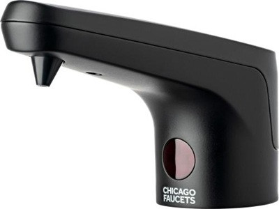 Chicago Faucets E80-SDL-4MB E-Tronic Soap Dispenser, Liquid, Touch Free, Includes Plug-in Transformer, Matte Black