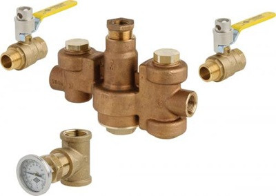 Chicago Faucets 132-HFSTABNF Chicago Faucets Part: Emergency Thermostatic Mixing Valve with Cold Water Bypass, 3/4" NPT Inlet, 1" NPT Outlet