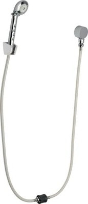 Chicago Faucets 150-ADPVCW Wall Mounted 2.5 GPM Hand Spray, Two 34" White Vinyl Hoses with Auto-Drain