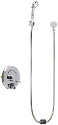 Chicago Faucets SH-PB4-00-070 Tub and Shower System, Pressure Balancing with Auto Drain, 1.75 GPM Hand Spray with Two 34" Stainless Steel Hoses, Wall Mounted Hand Spray Holder