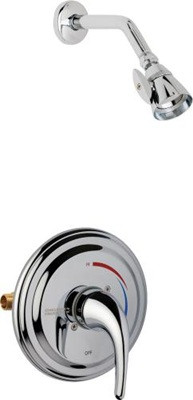 Chicago Faucets SH-TP7-06-000 Thermostatic Pressure Balancing Shower Fitting with Contemporary Handle, 2.5 GPM Shower Head with Adjustable Spray Pattern