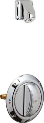 Chicago Faucets SH-TP8-04-000 Thermostatic Pressure Balancing Shower Fitting with 2.0 GPM Ligature Resistant Shower Head