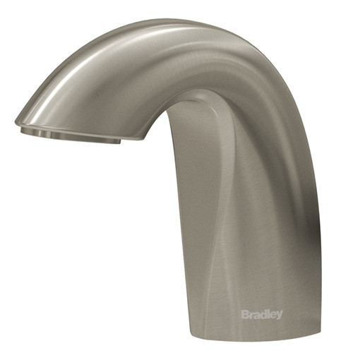 Bradley 6-3100-RFT-BN Verge Touchless Soap Dispenser, Foam, Top Fill, Deck Mounted, Crestt Series, Brushed Nickel