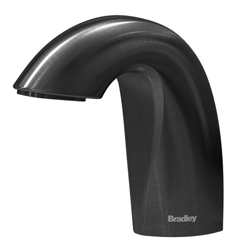 Bradley 6-3100-RLT-BB Verge Touchless Soap Dispenser, Liquid, Top Fill, Deck Mounted, Crestt Series, Brushed Black