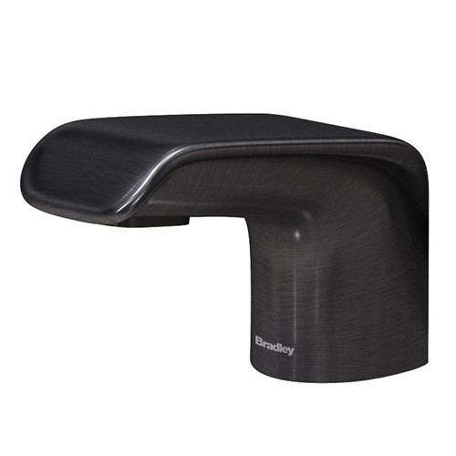 Bradley 6-3500-RFT-BB Verge Touchless Soap Dispenser, Foam, Top Fill, Deck Mounted, Linea Series, Brushed Black