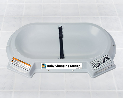 Koala Kare KB112-01CT Countertop Surface Mounted Baby Changing Station, Grey Granite