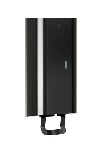 Bradley 6B1-110073-BB Elvari Manual Foam Soap Dispenser, Surface Mounted, 40 oz, Brushed Black